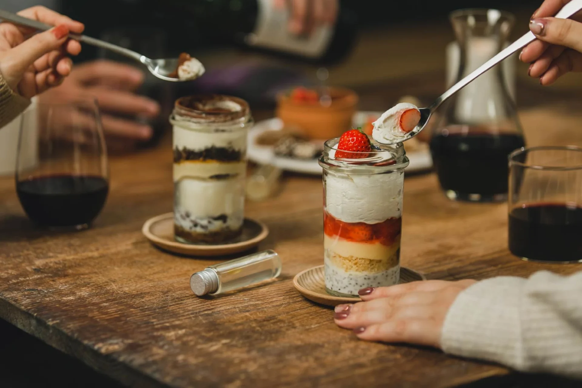 お家でとろける夜パフェを